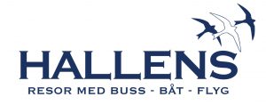 Hallensbuss logo - Resor med buss, båt, flyg_BLUE_WHITE BIRD